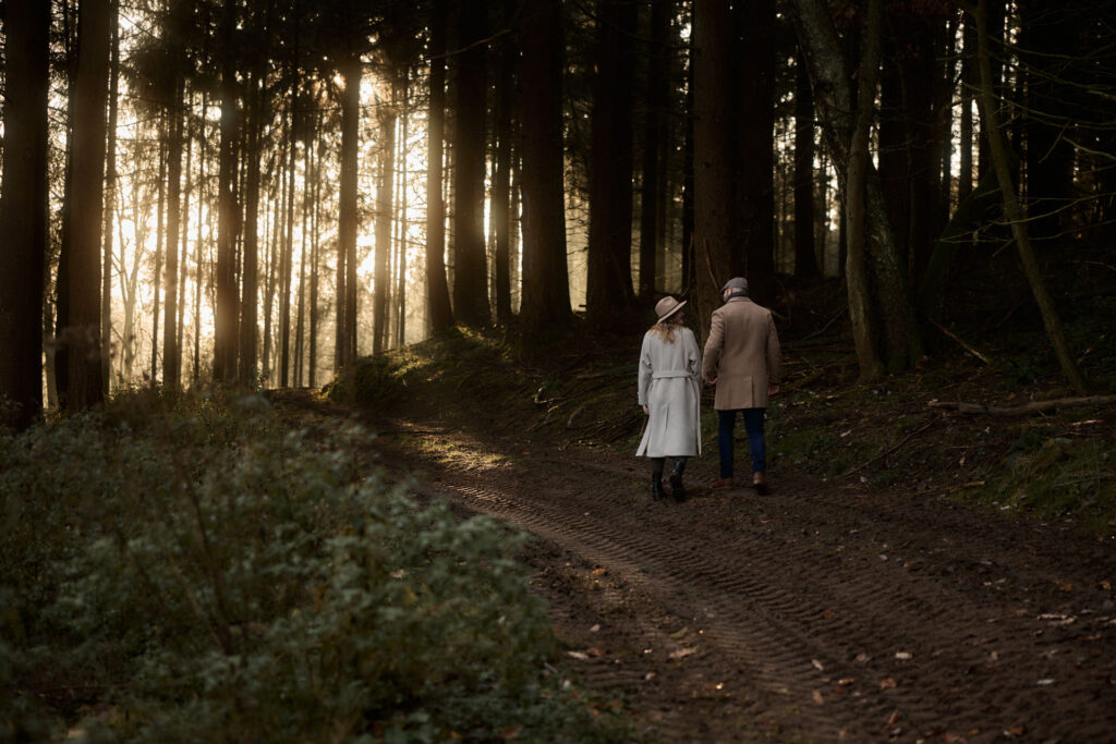 Paarfotos im Wald